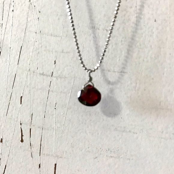 *FREE with purchase - dark purple stone necklace - Picture 2 of 4